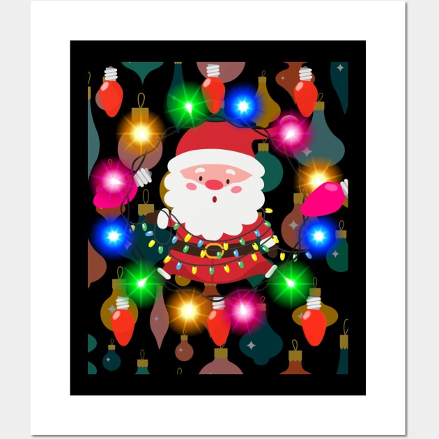 Bright Christmas Wall Art by Tee Trendz